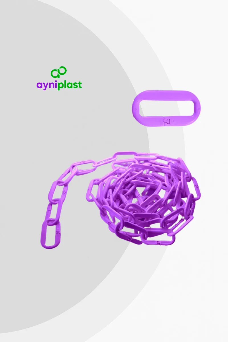 Cadena de plástico nacional morada – AyniPlast (rollo 25 m)