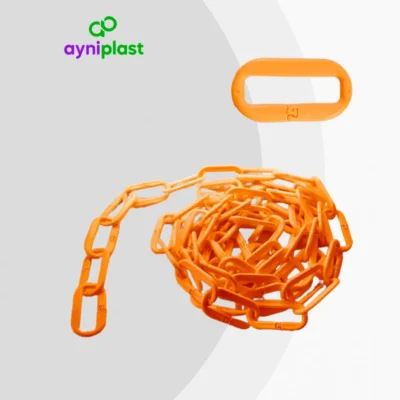 Cadena de plástico nacional naranja – AyniPlast (rollo 25 m)