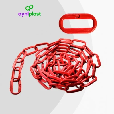 Cadena de plástico nacional roja – AyniPlast (rollo 25 m)