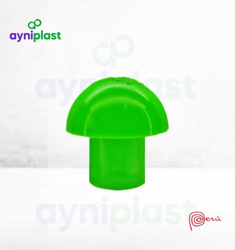 capuchon de plastico verde